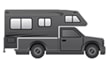 Pickup Truck Camper Icon